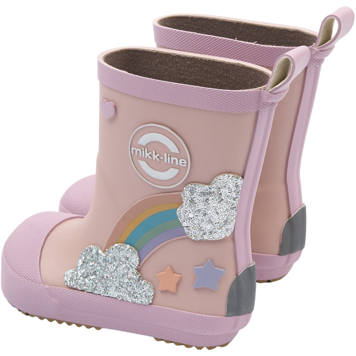 Mikk-Line Adobe Rose Gummistövlar Rainbow Patch Barefoot