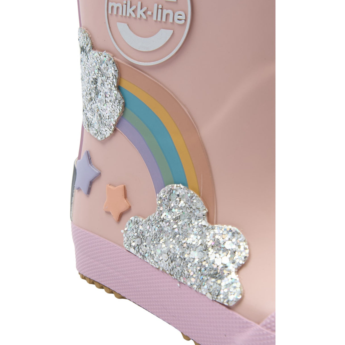 Mikk-Line Adobe Rose Gummistövlar Rainbow Patch Barefoot
