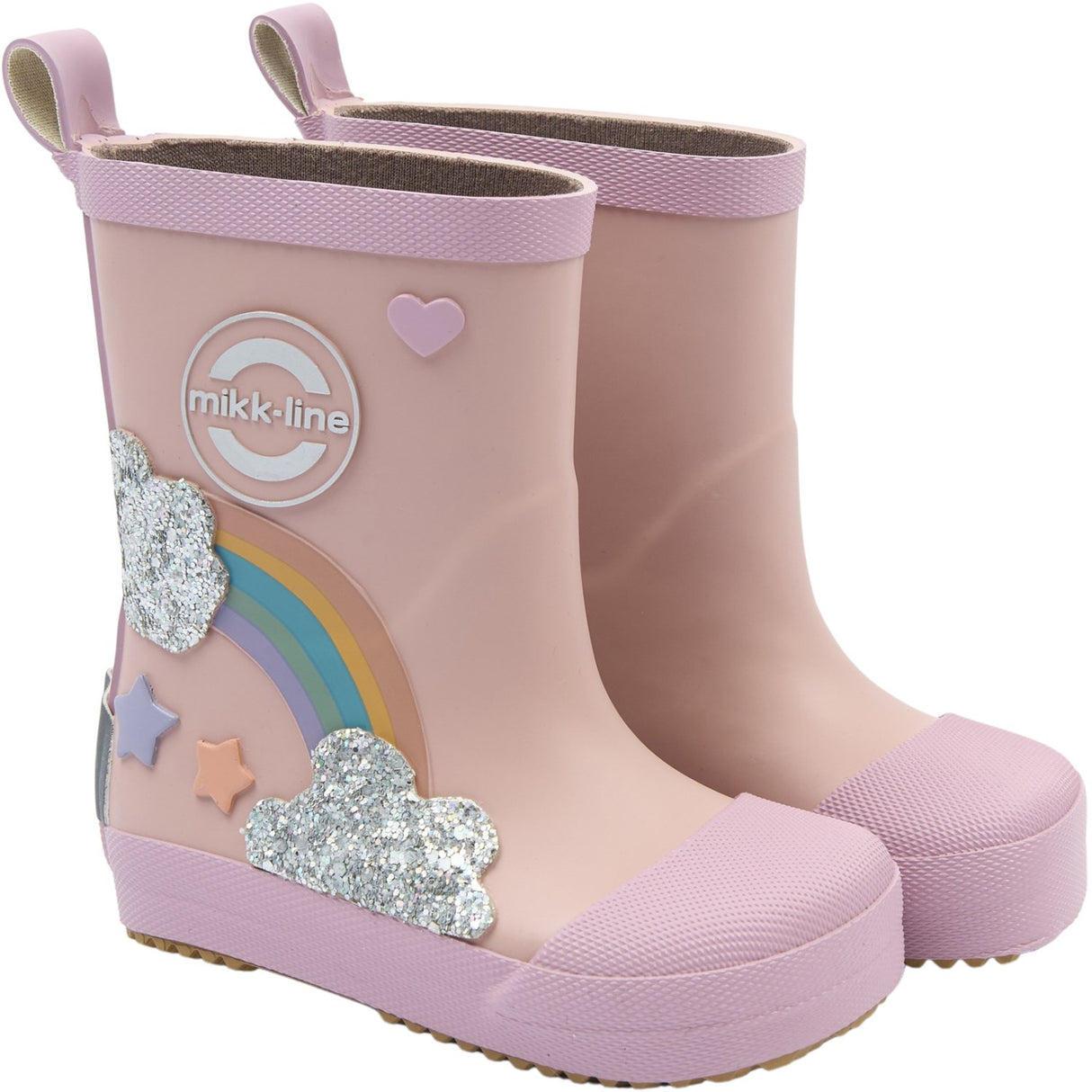 Mikk-Line Adobe Rose Gummistövlar Rainbow Patch Barefoot
