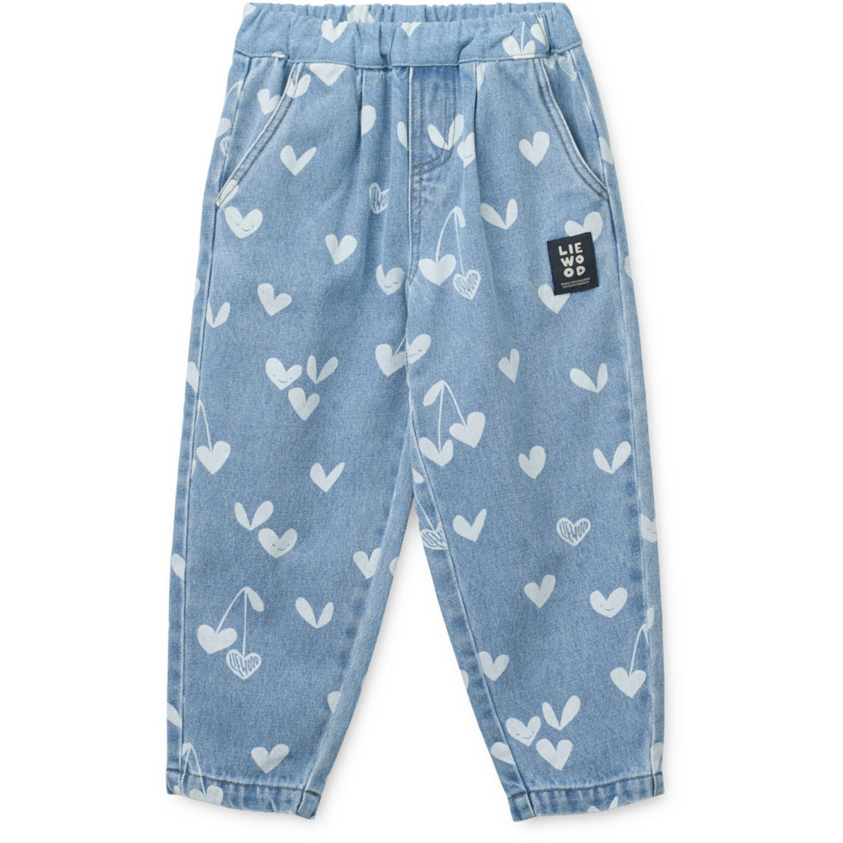 LIEWOOD Sweethearts / Light Blue Denim Borris Printed Denim Byxor