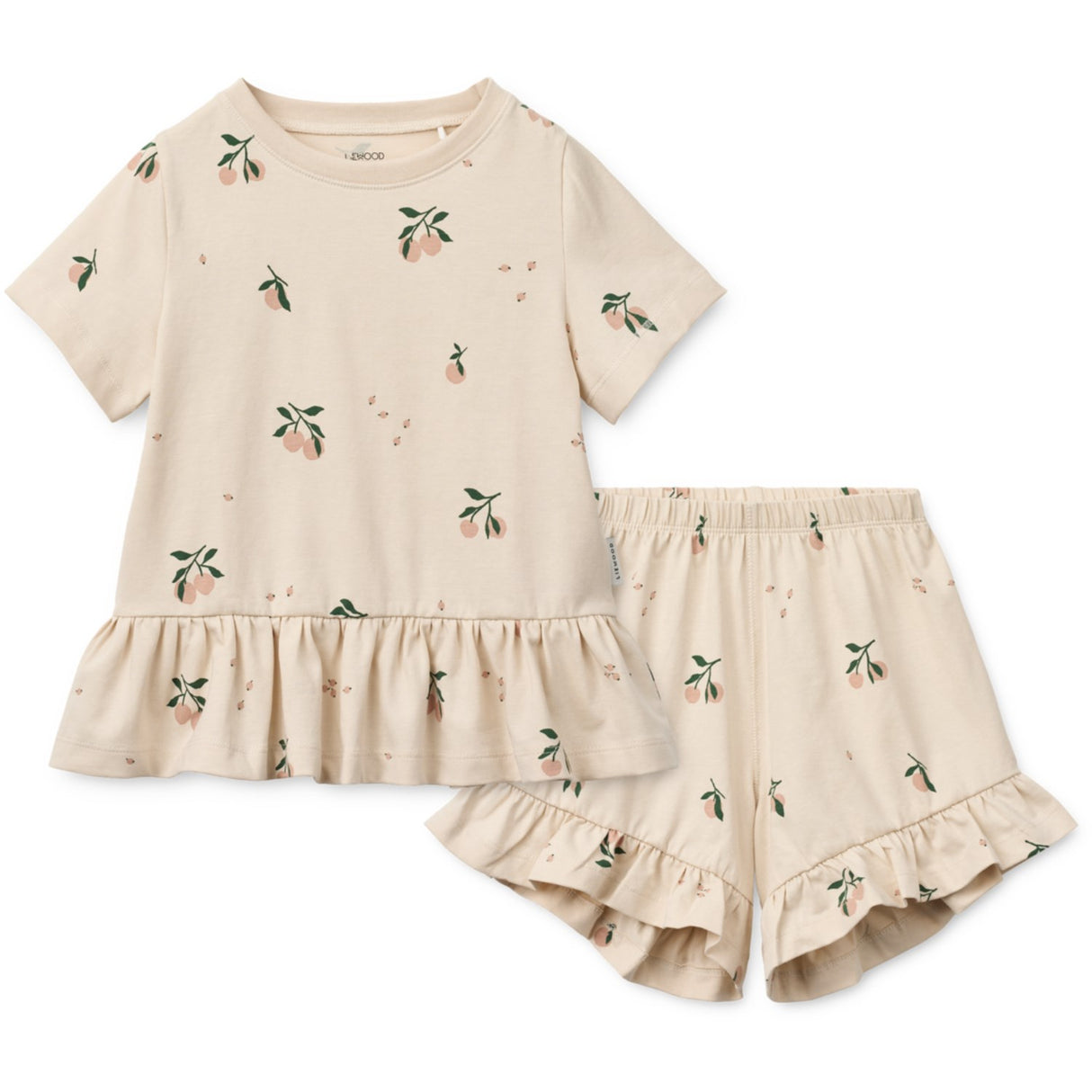 LIEWOOD Peach Mini / Sea Shell Ilford Sett Med Frills