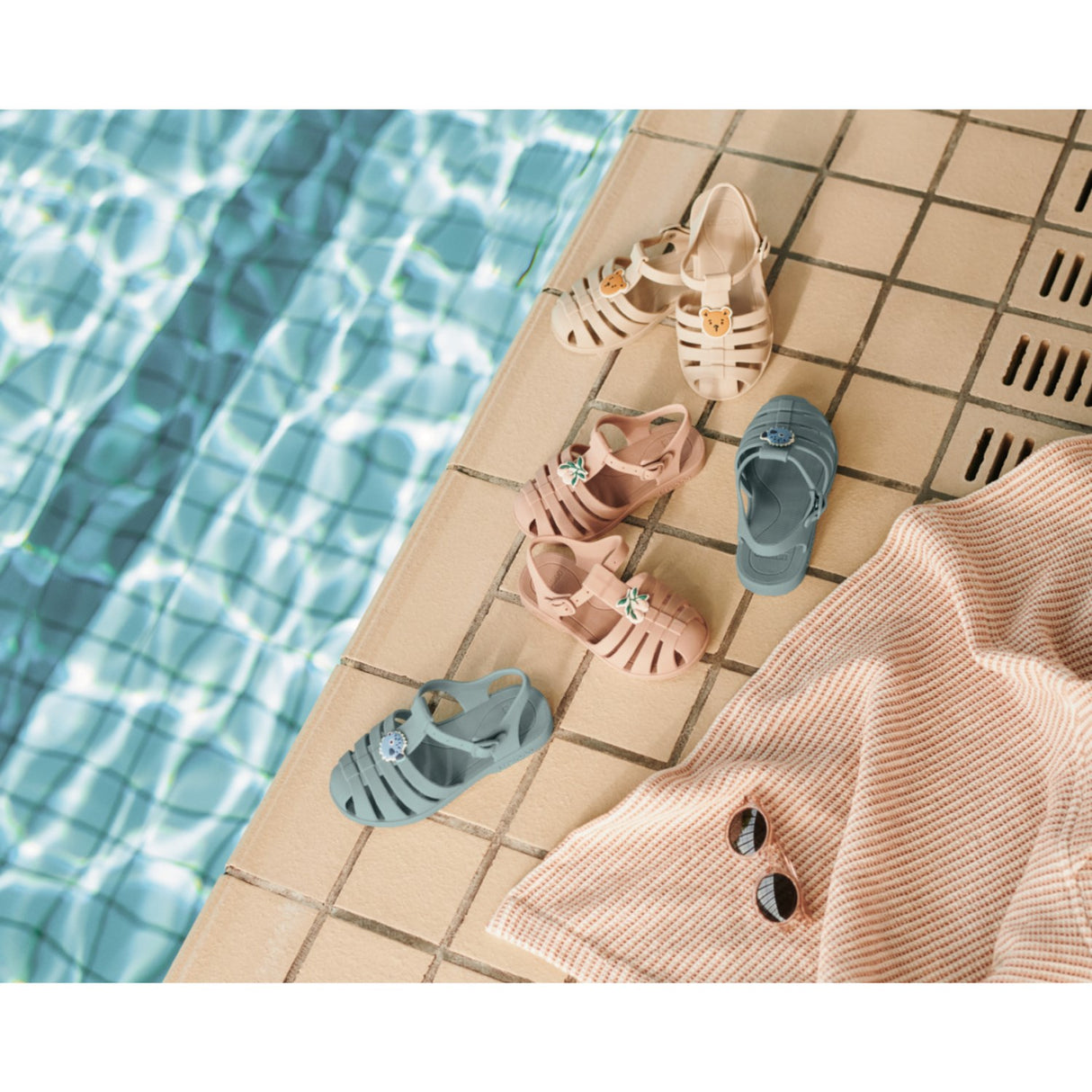 LIEWOOD Peach / Dark Rose Bre Sandaler Med Charms