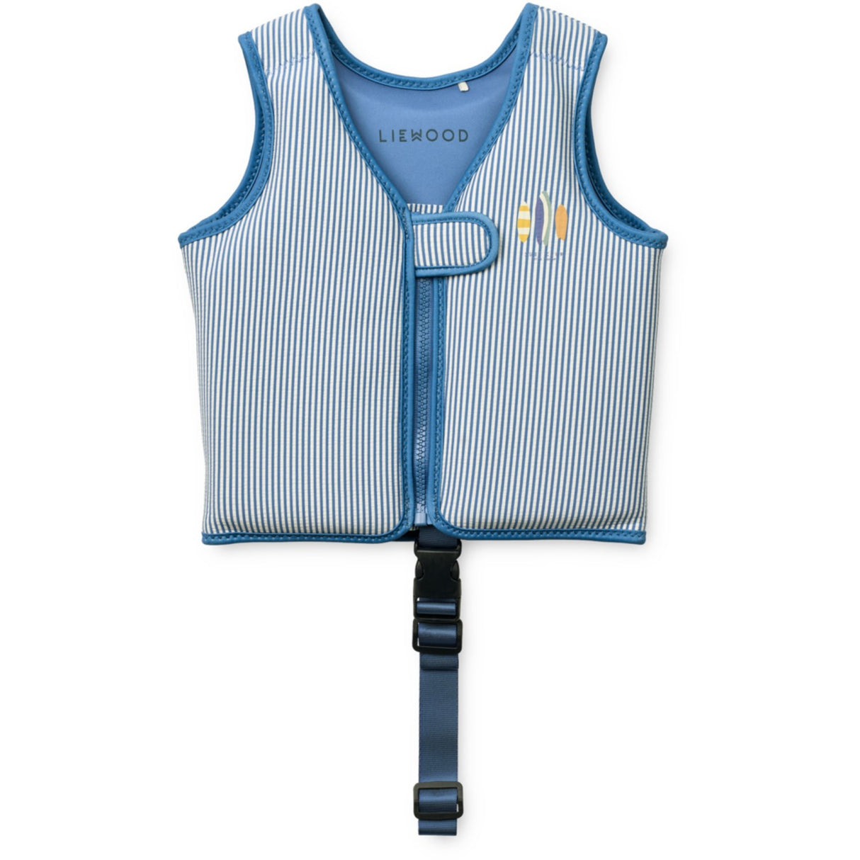 LIEWOOD Y/D Stripe Riverside / Creme De La Creme Dove Seersucker Swim Väst