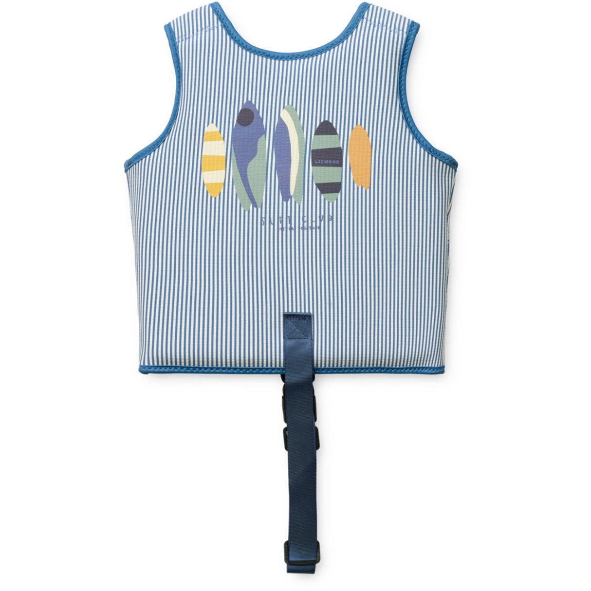 LIEWOOD Y/D Stripe Riverside / Creme De La Creme Dove Seersucker Swim Väst
