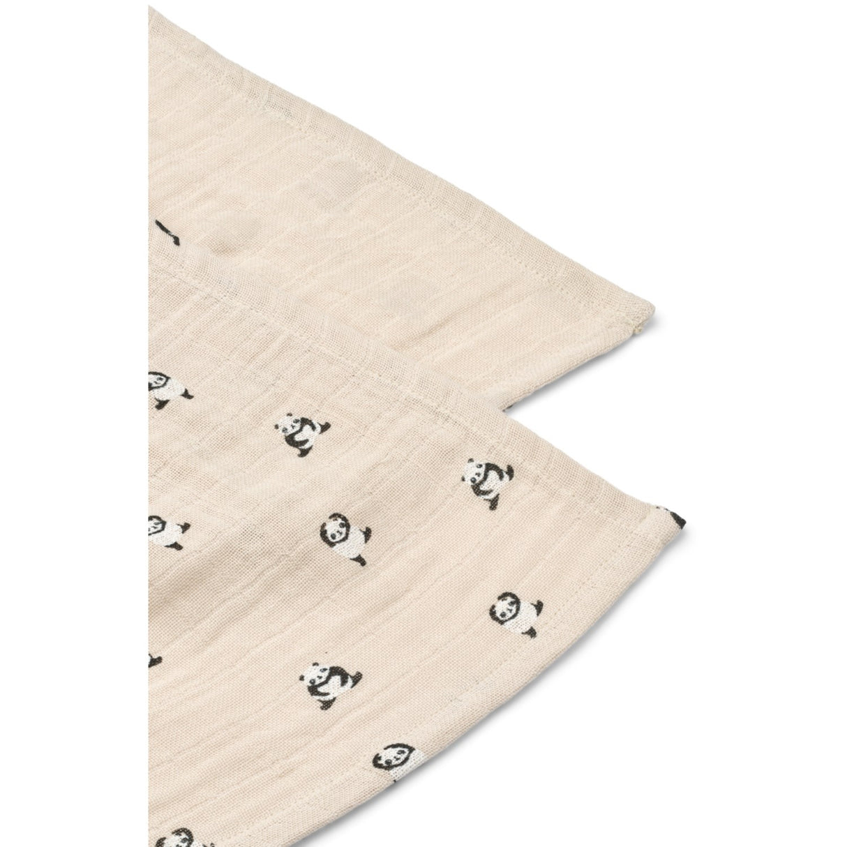 LIEWOOD Mini Panda / Sandy Mix Lewis Muslin Cloth 2-Pack