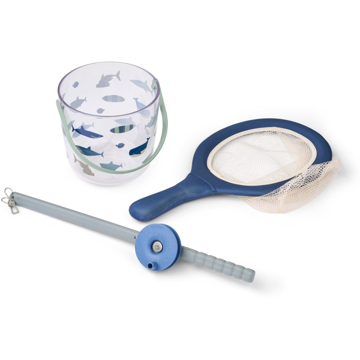 LIEWOOD Shark / Dove Blue Cora Crab Fishing Sett W Net