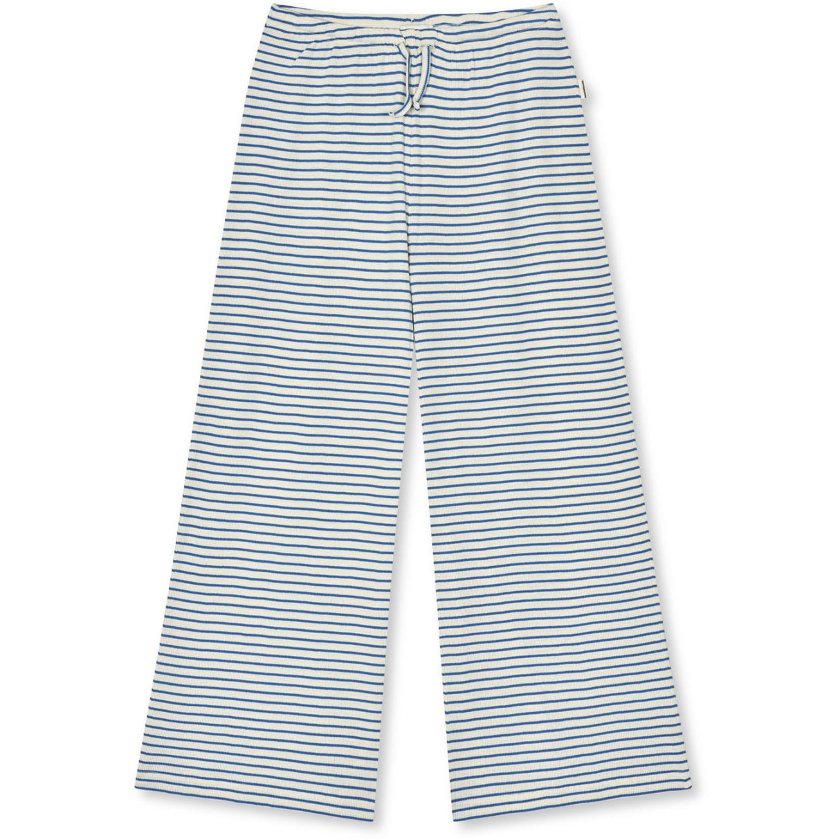 Mads Nørgaard Vanilla Ice/Bright Cobalt 2X2 Bomull Stripe Verona Byxor