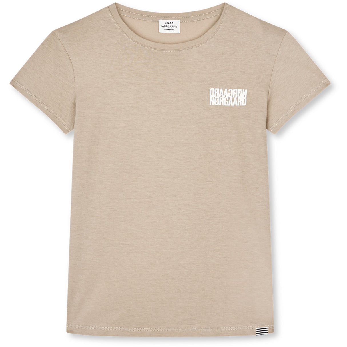 Mads Nørgaard Plaza Taupe Single Bomull Tuvina Mini Spegel Tee