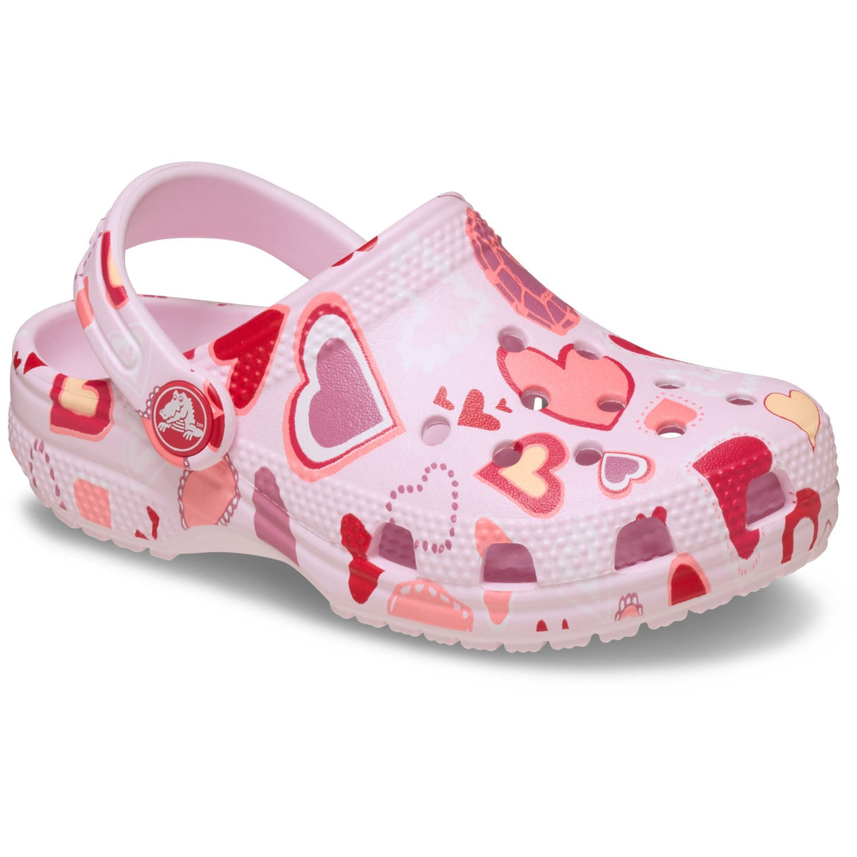 Crocs Pink Milk/Hearts Classic VDay Clog T PkMk/Hts