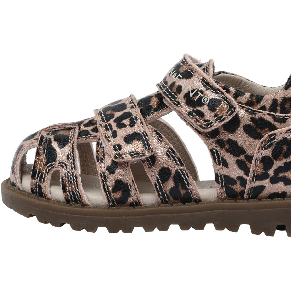 En Fant Sepia Rose Sandal Kardborreband