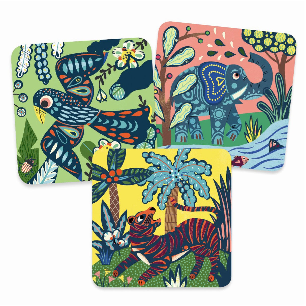 Djeco-skraplotter för de små, stora djuren