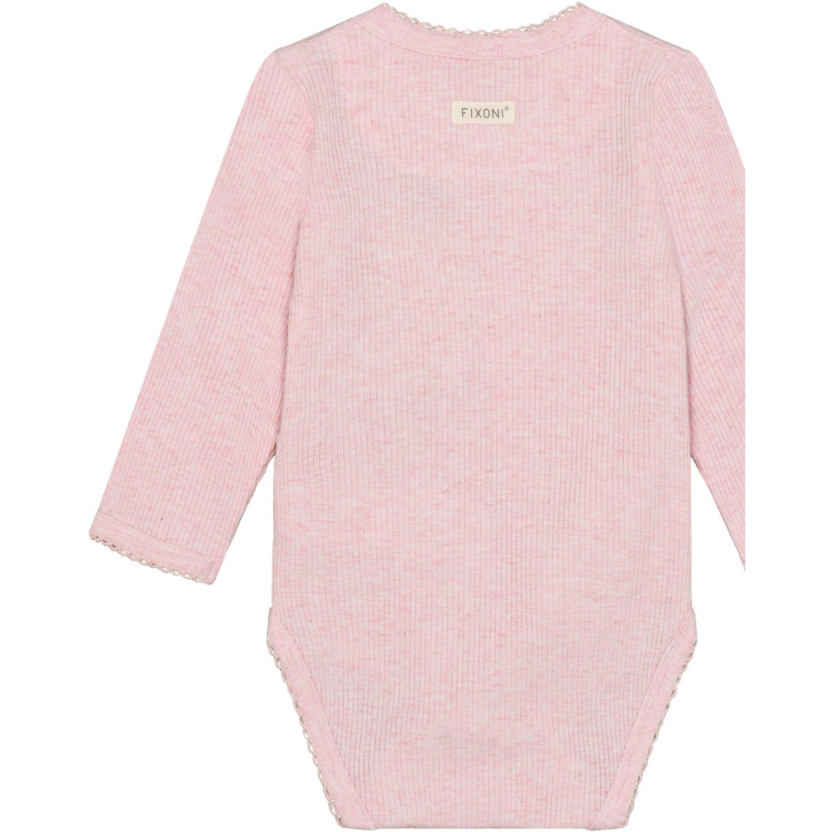 FIXONI Bleached Mauve Melange Omlott Body Ls Melange Rib