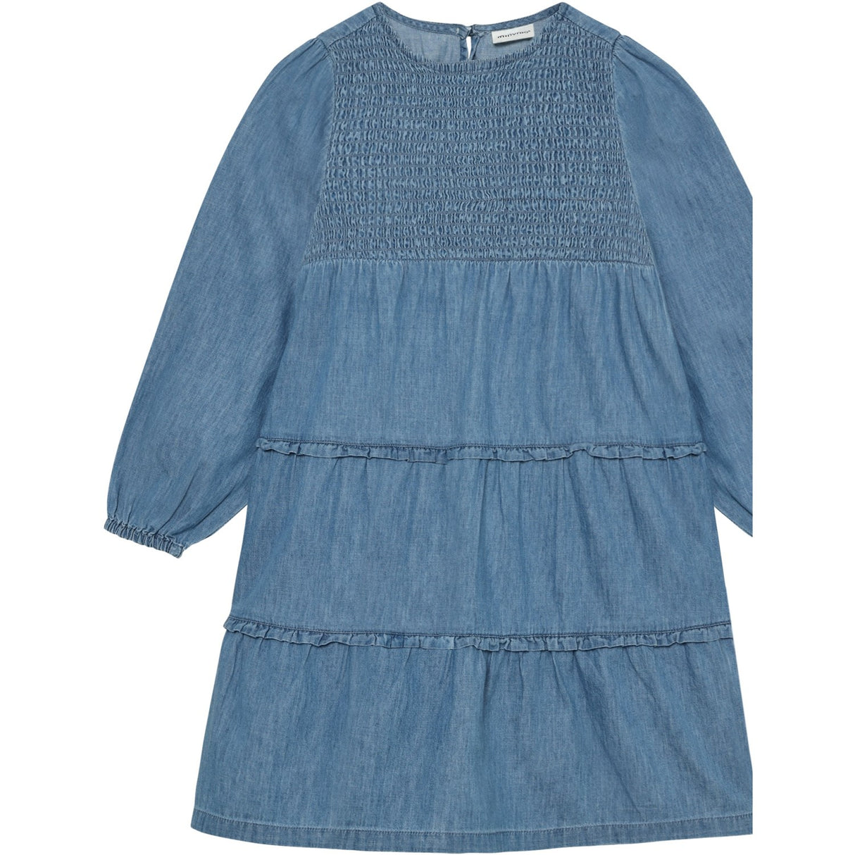 Minymo Faded Denim Klänning Ls Chambray