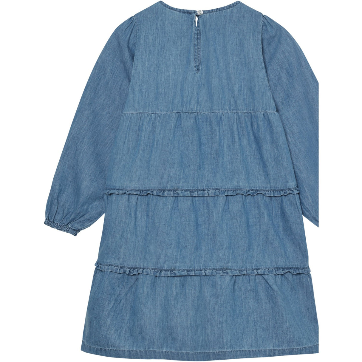 Minymo Faded Denim Klänning Ls Chambray