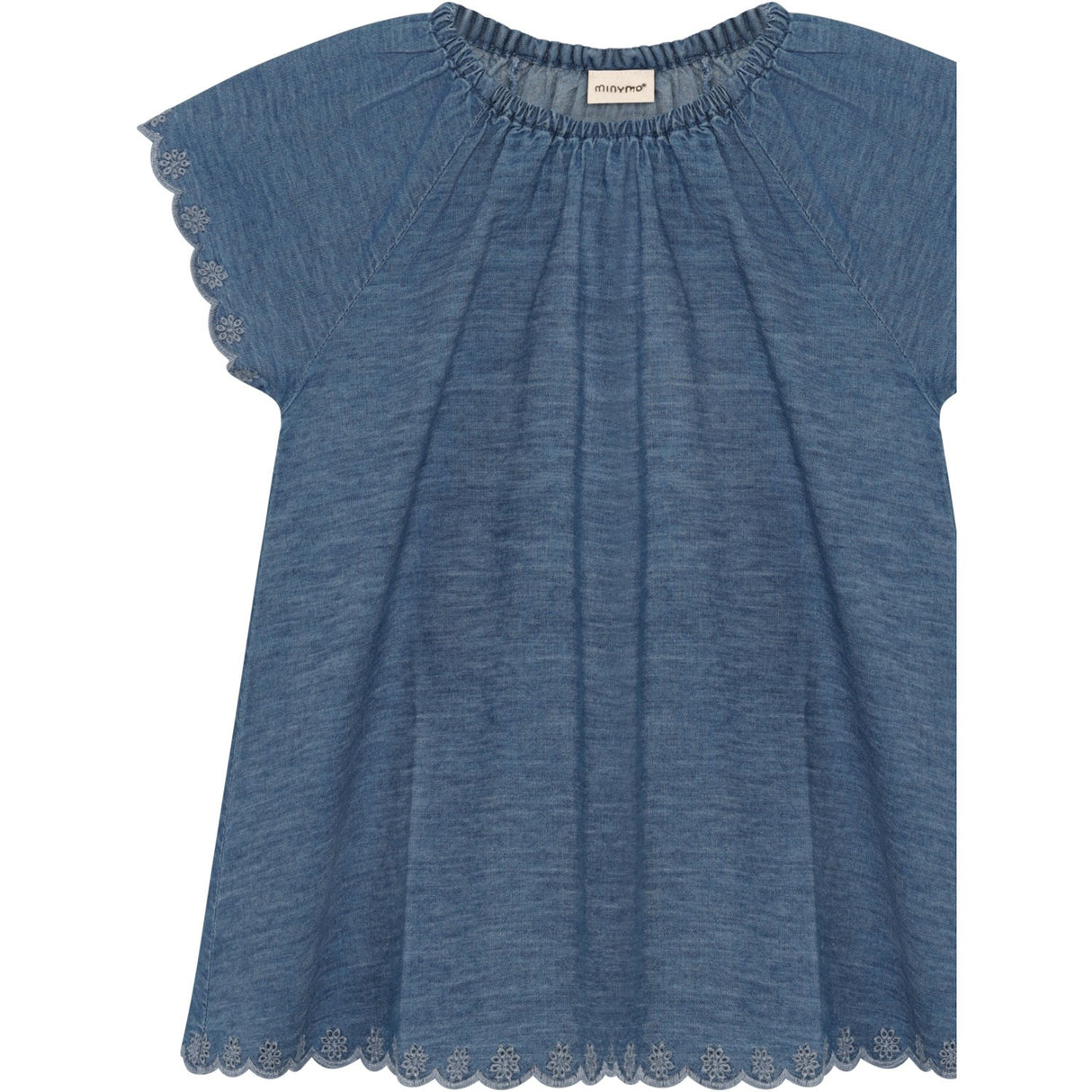 Minymo Faded Denim Blus Ss Chambrey