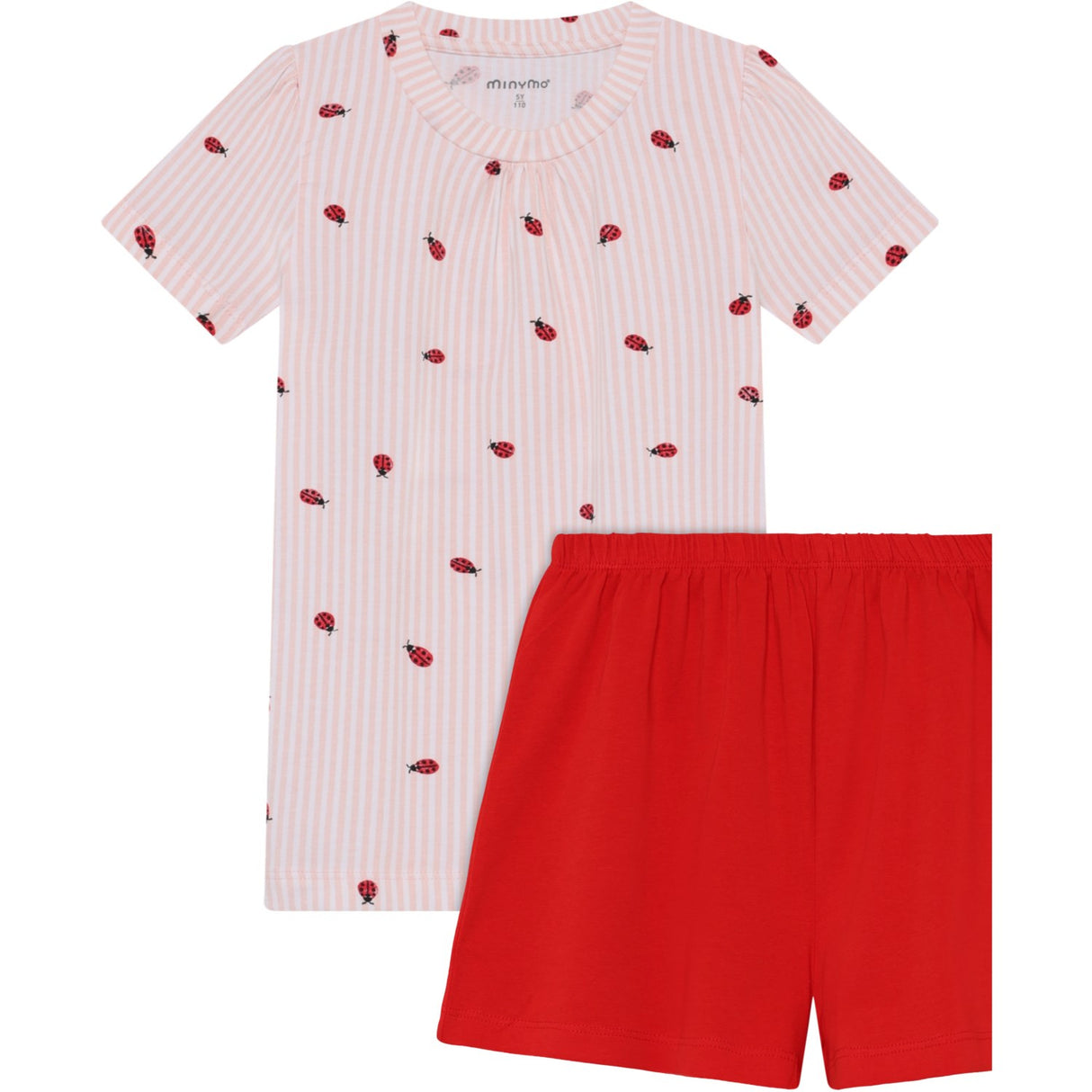 Minymo Peach Blush T-Shirt+Short Sett Aop