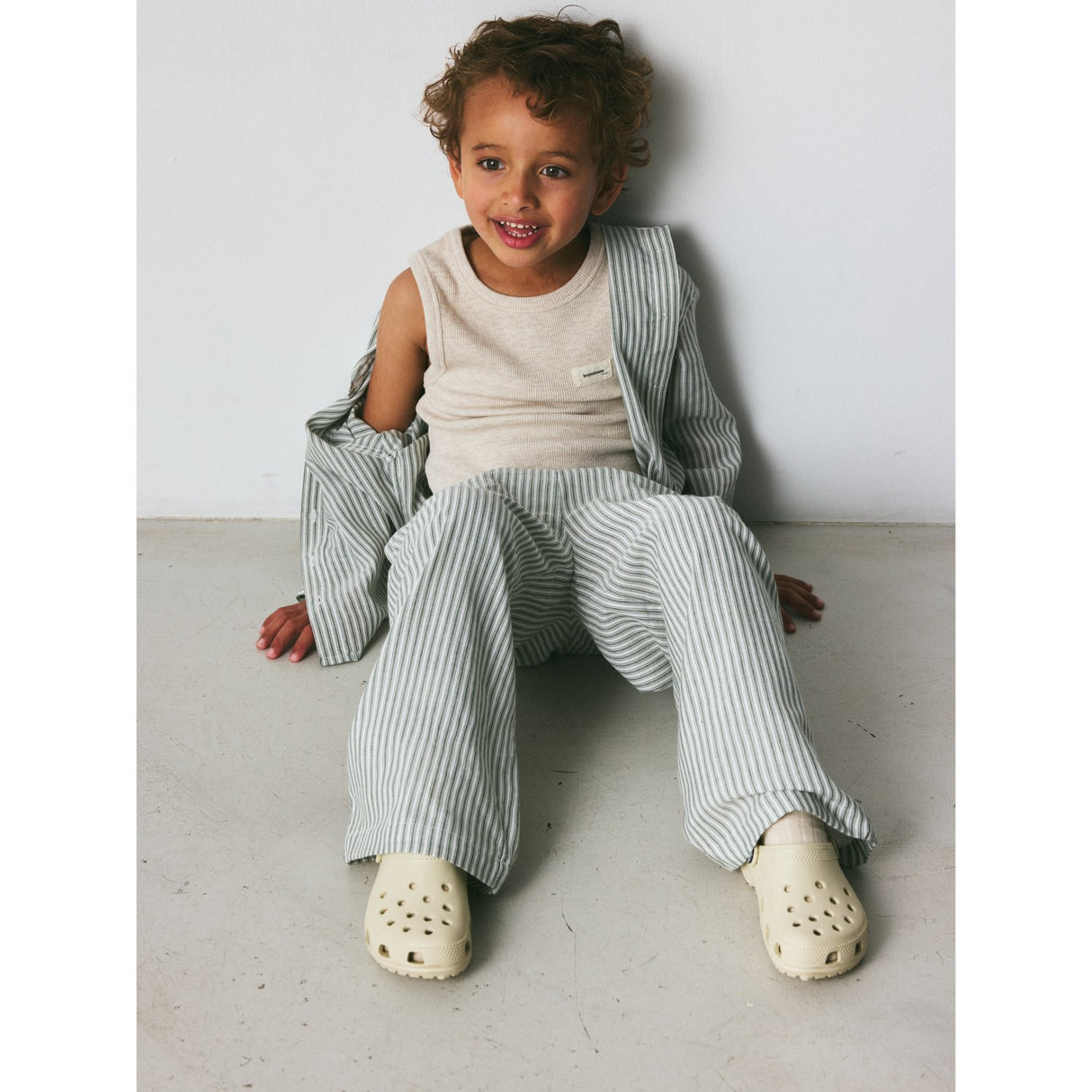 brunobruno nation Agave Green Stripe Francis Stripe Byxor