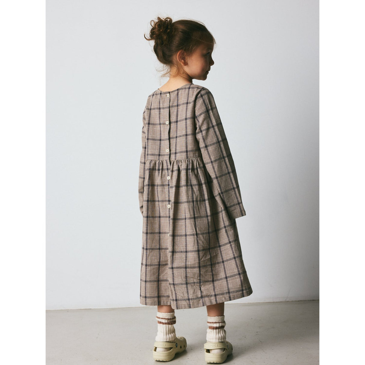 brunobruno nation Walnut Check Vita Walnut Check Klänning