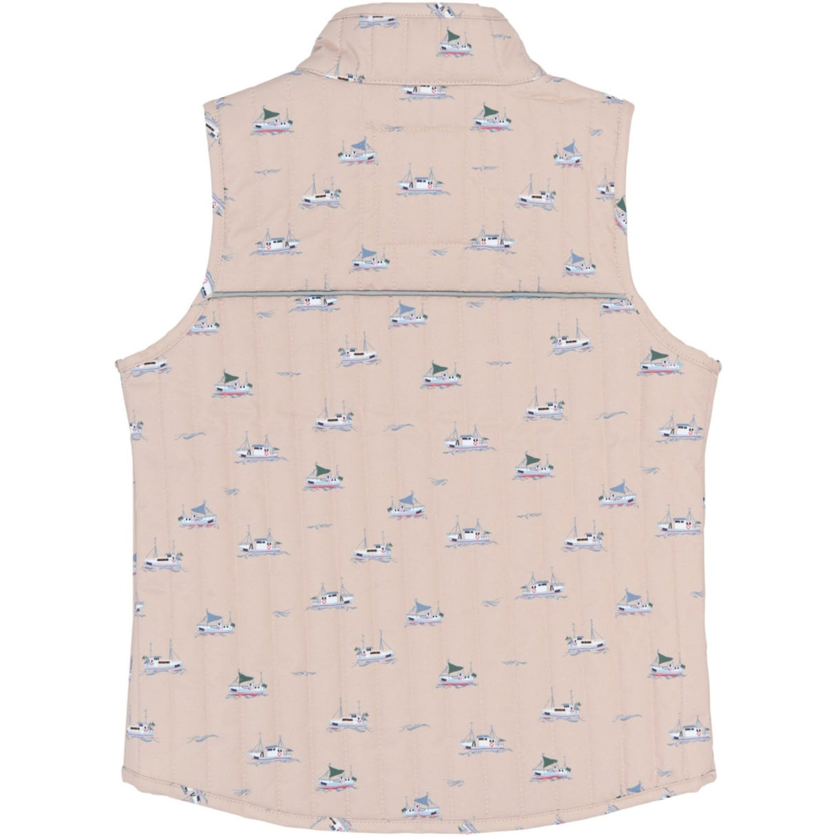 Petit Piao Oxford Tan Boat AOP PPEver Thermo Waistcoat