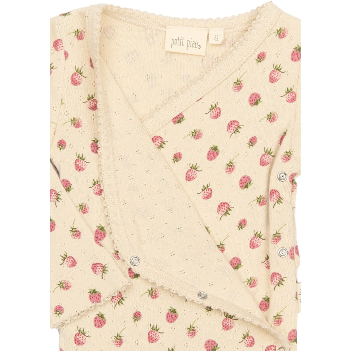 Petit Piao Fog Strawberry AOP PPDea L_S Byxdress Fold Feet NB