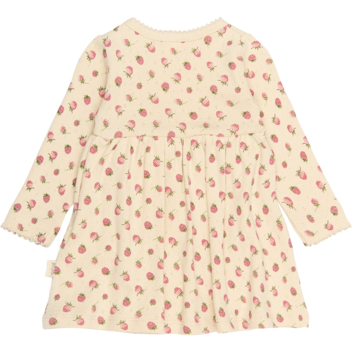 Petit Piao Fog Strawberry AOP PPDea L_S Body Klänning Fold NB