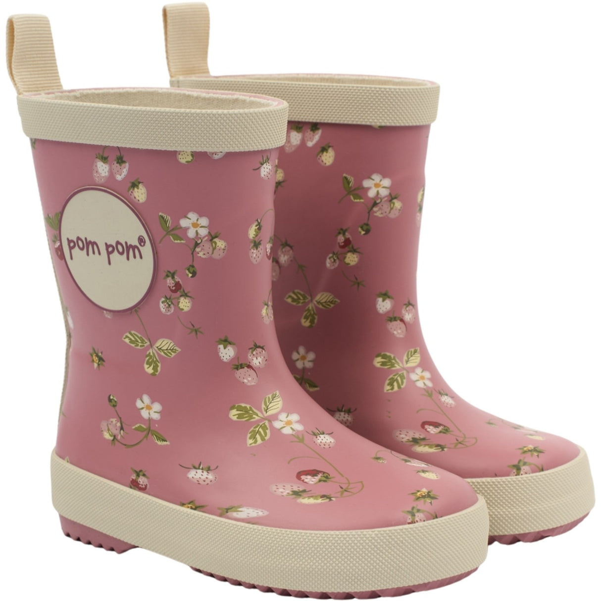 Pom Pom Dusty Rose Strawberry AOP Bliss Rubber Stövlar AOP