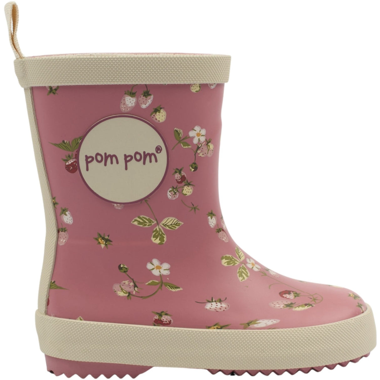 Pom Pom Dusty Rose Strawberry AOP Bliss Rubber Stövlar AOP