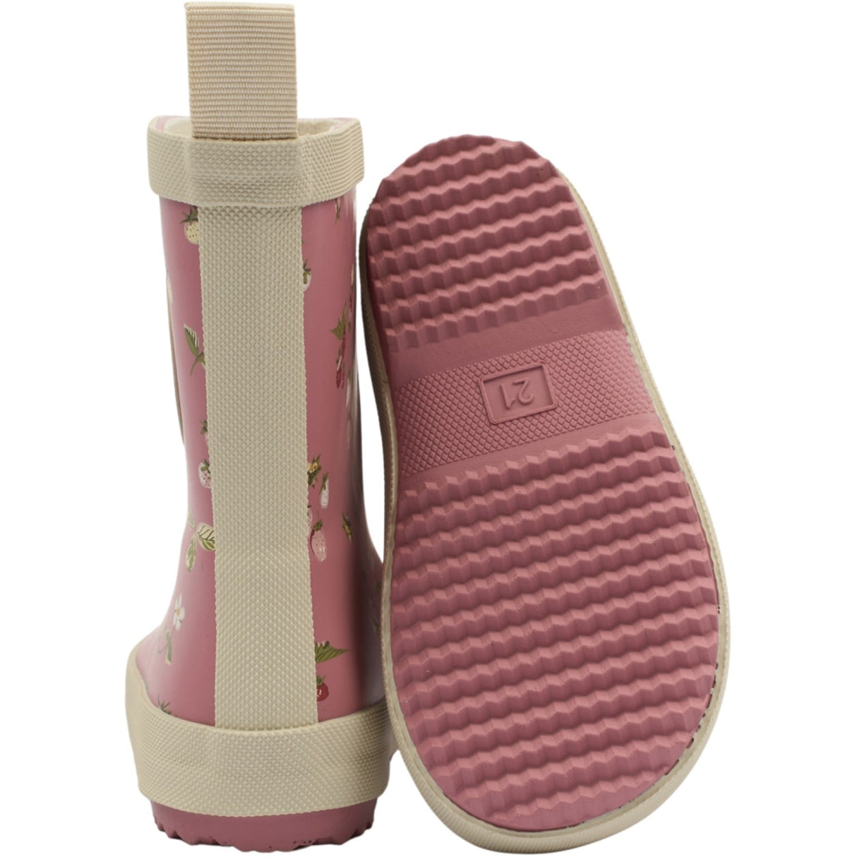 Pom Pom Dusty Rose Strawberry AOP Bliss Rubber Stövlar AOP