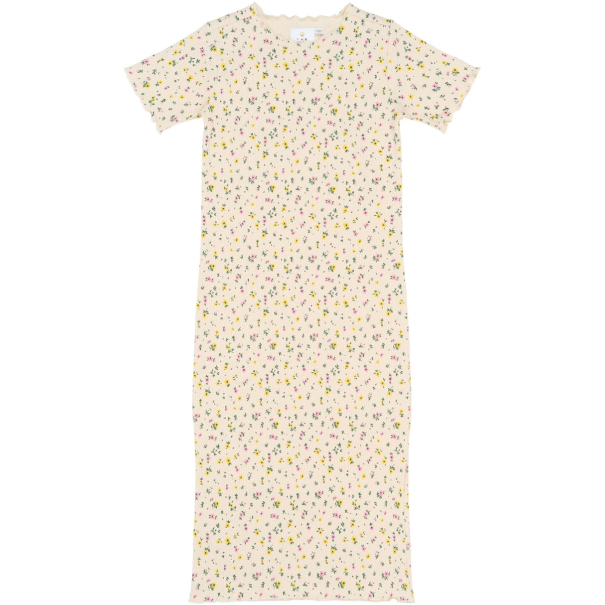 The New Gardenia Aop Tnsummer S_S Long Rib Klänning