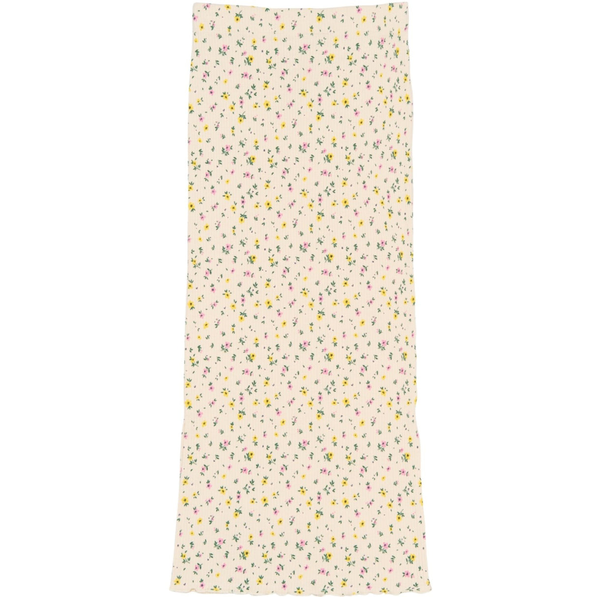 The New Gardenia Aop Tnsummer Long Rib Kjol