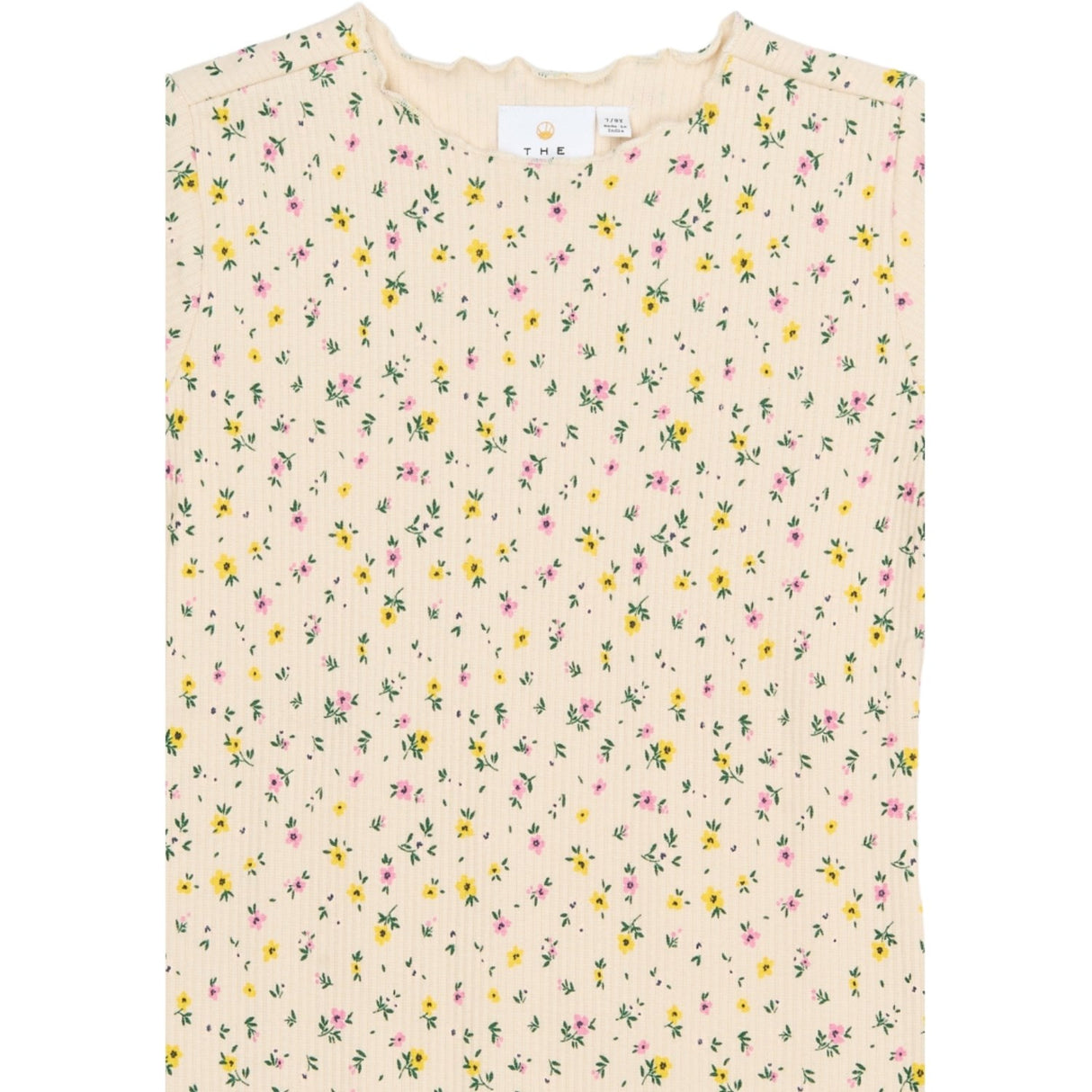 The New Gardenia Aop Tnsummer S_S Long Rib Klänning