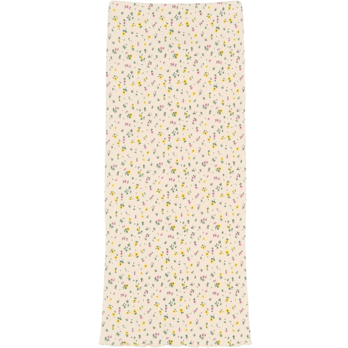 The New Gardenia Aop Tnsummer Long Rib Kjol