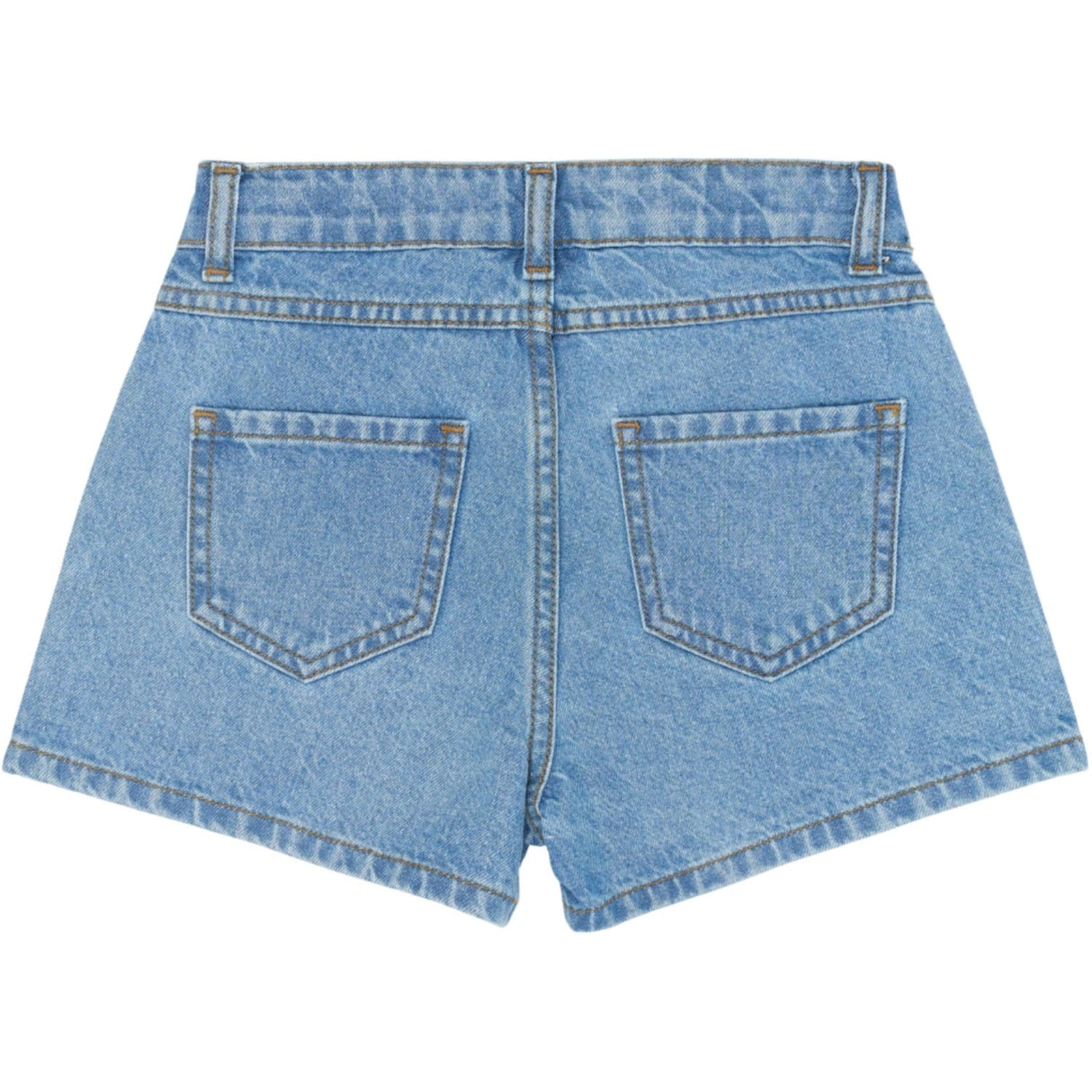 The New Light Blue Denim Tnromina Regular Fit Denim Shorts