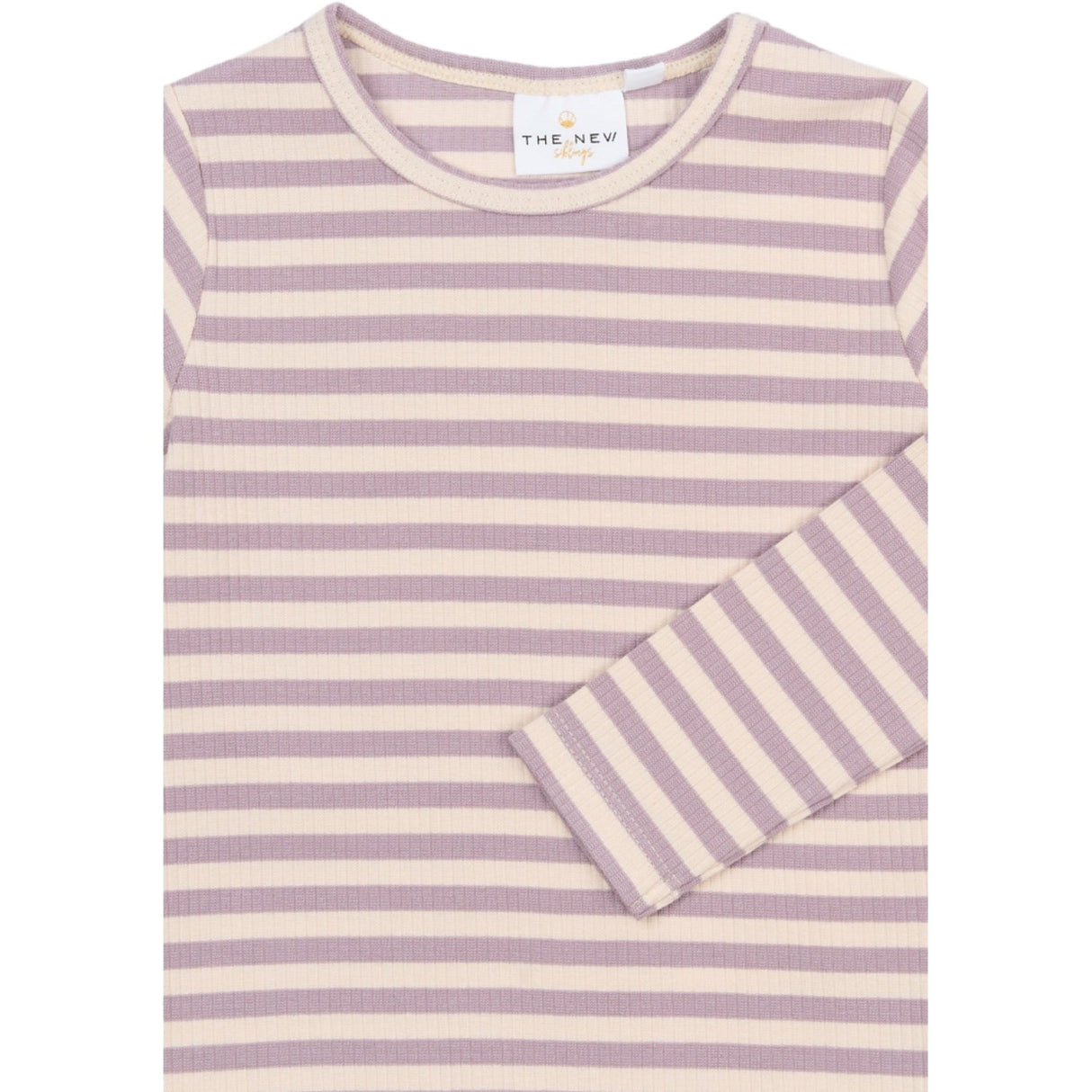 THE NEW Siblings Sea Fog Striped Tnstfro L_S Rib Tee