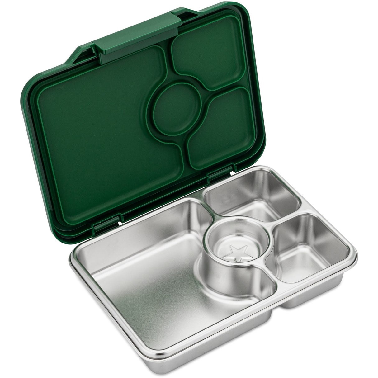 Yumbox Dublin Green Prêt Stainless Steel 4-Sections