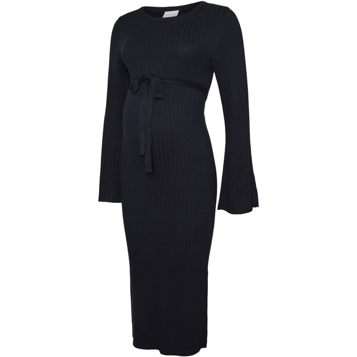 Mama;licious Navy Blazer Mlnewsiv L/S Stickad Midi Klänning Noos