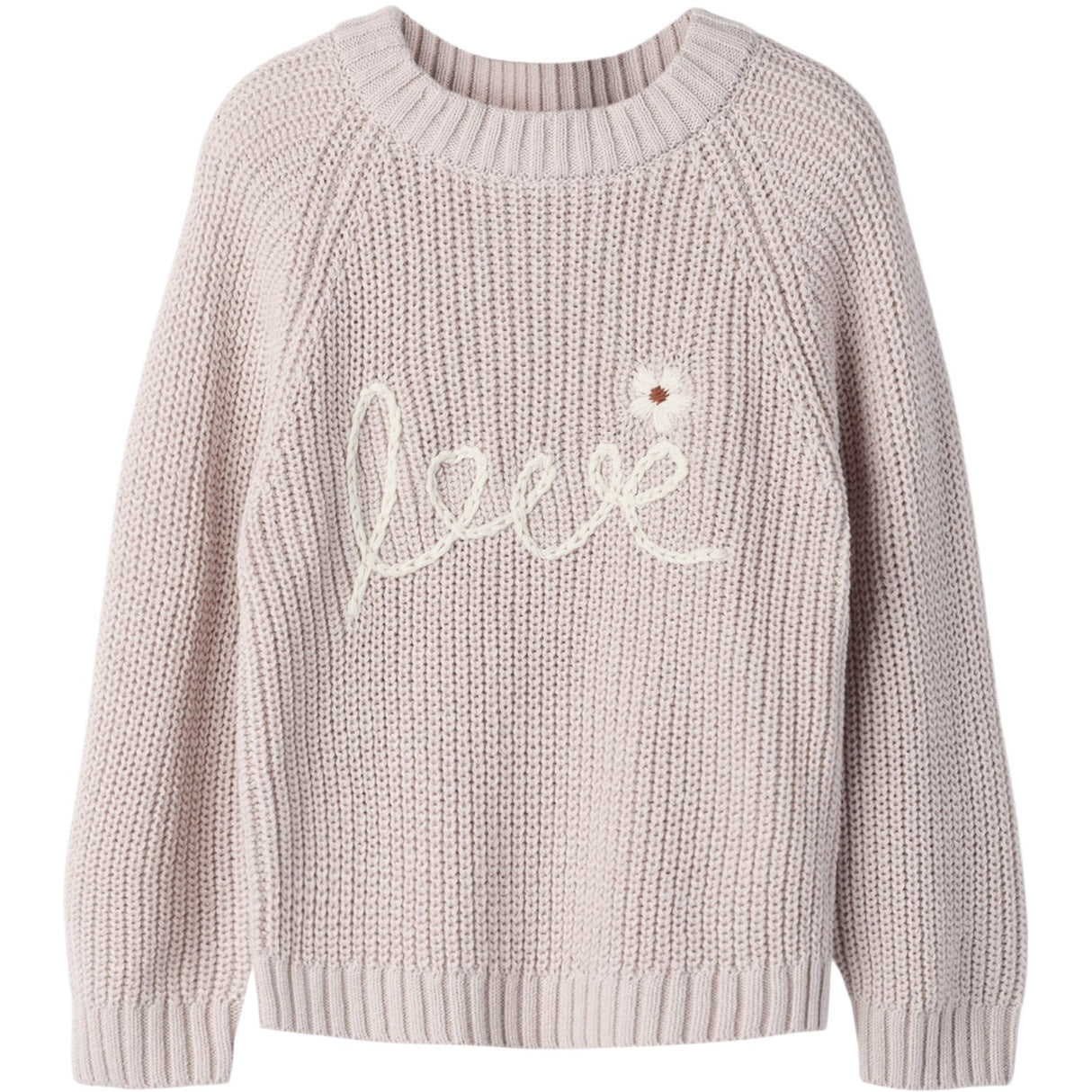 Lil'Atelier Hushed Violet Nmfemlen Emb Stickad Lil