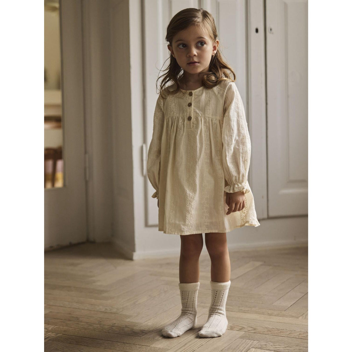 Lil'Atelier Turtledove Nmfloba Ls Loose Klänning Lil