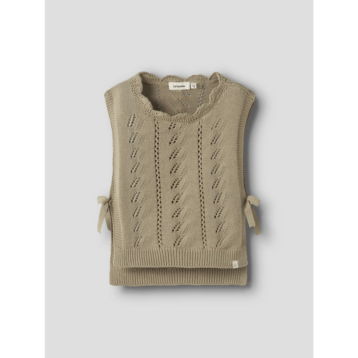 Lil'Atelier Twill Nmfleou Sl Stickad Väst Lil