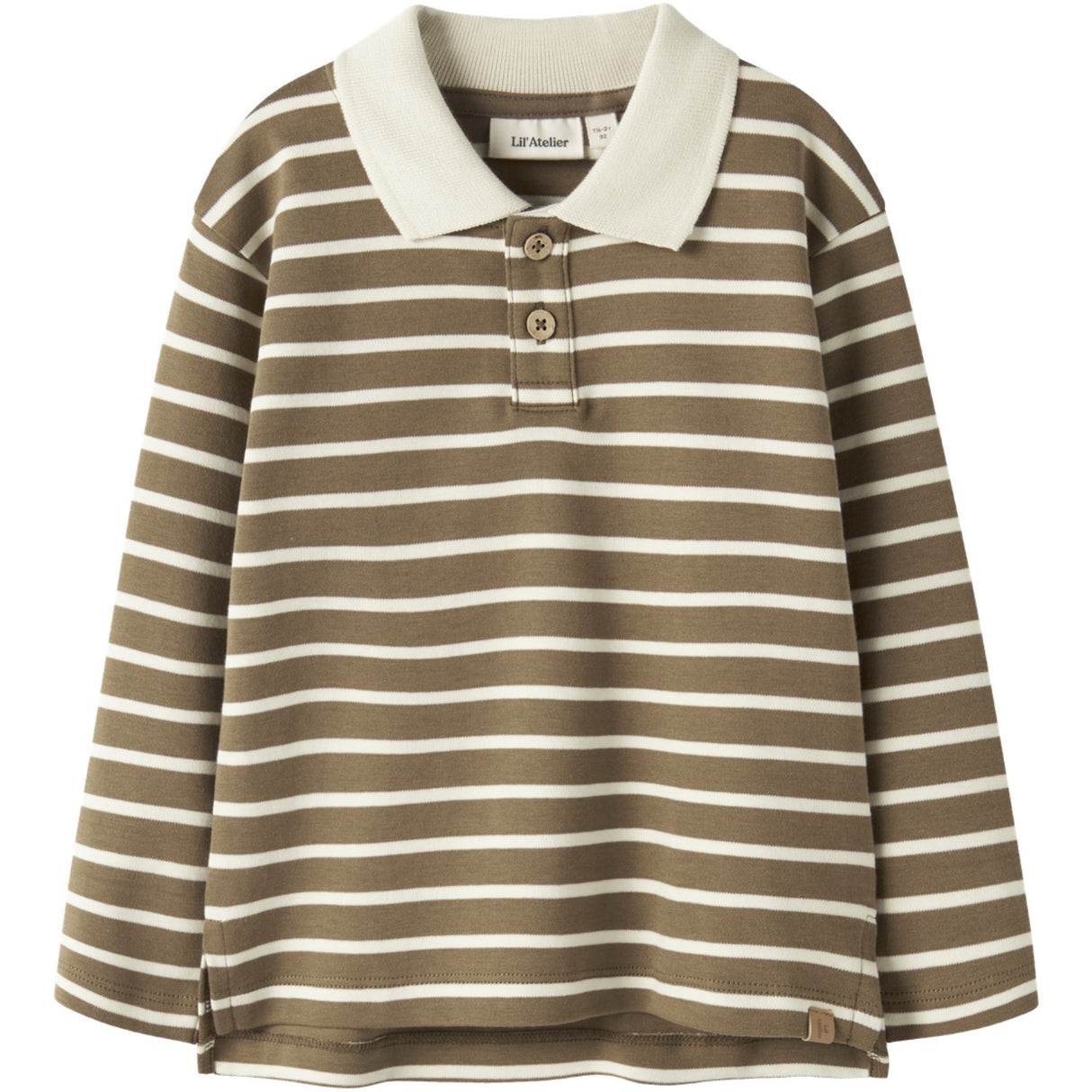 Lil'Atelier Kangaroo Turtledove Nmmlimia Ls Loose Pikétröja Topp Lil