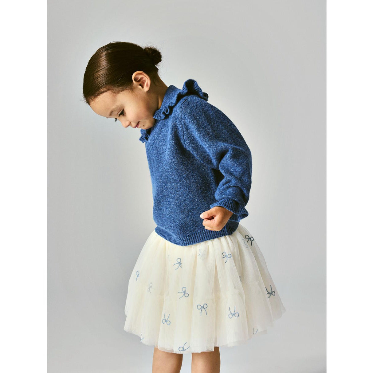 Name It Antique White Vintage Indigo Nmfkira Tyll Kjol