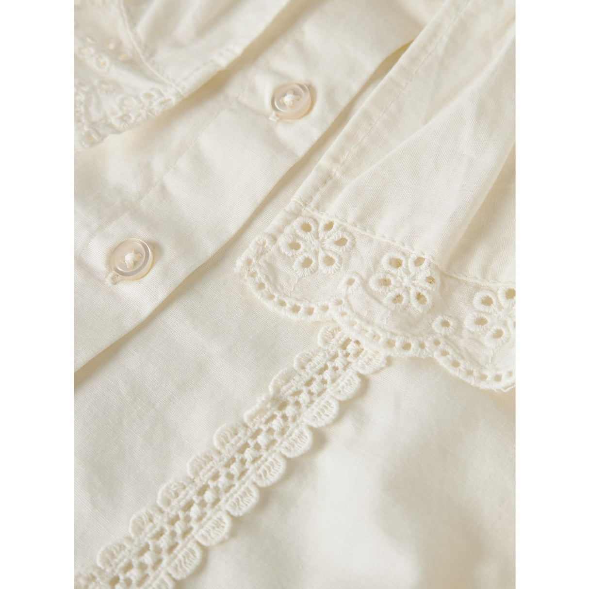 Name It Antique White Nmfkis Ls Skjorta
