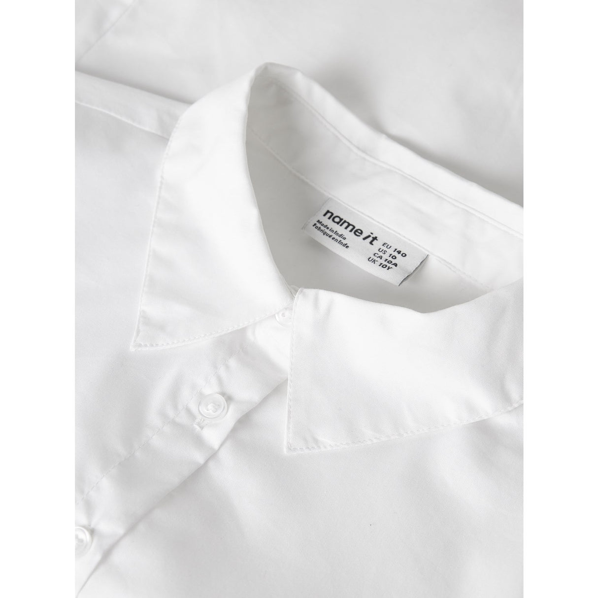 Name It Bright White Nkflimon Ls Skjorta