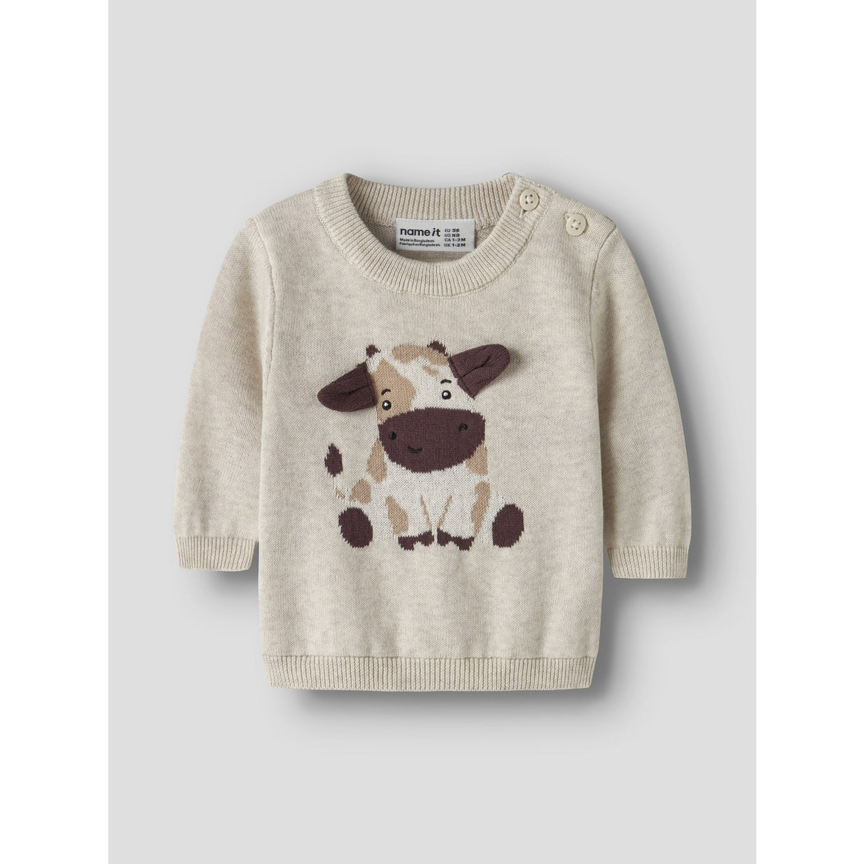 Name It Peyote Melange Nbmligan Ls Stickad