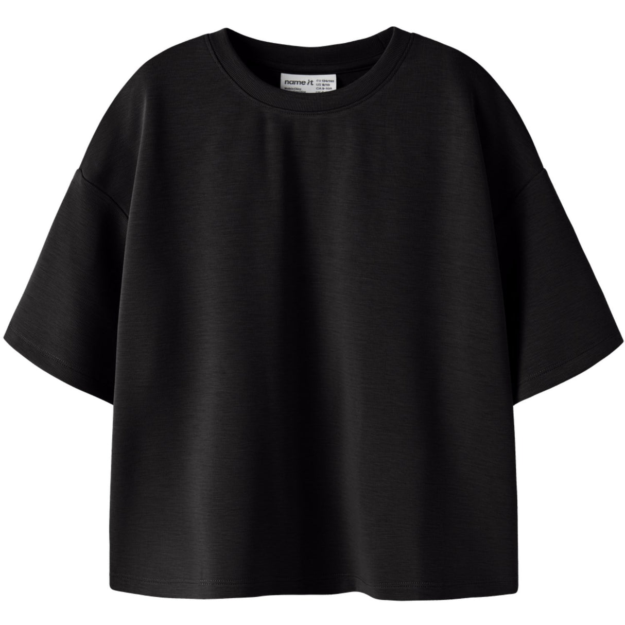 Name It Black Nkflivia Ss Rlx Sh Topp