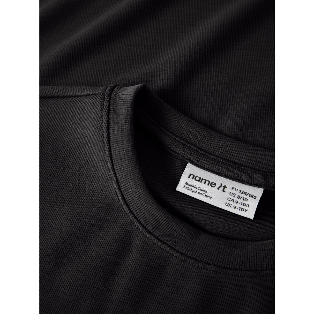 Name It Black Nkflivia Ss Rlx Sh Topp