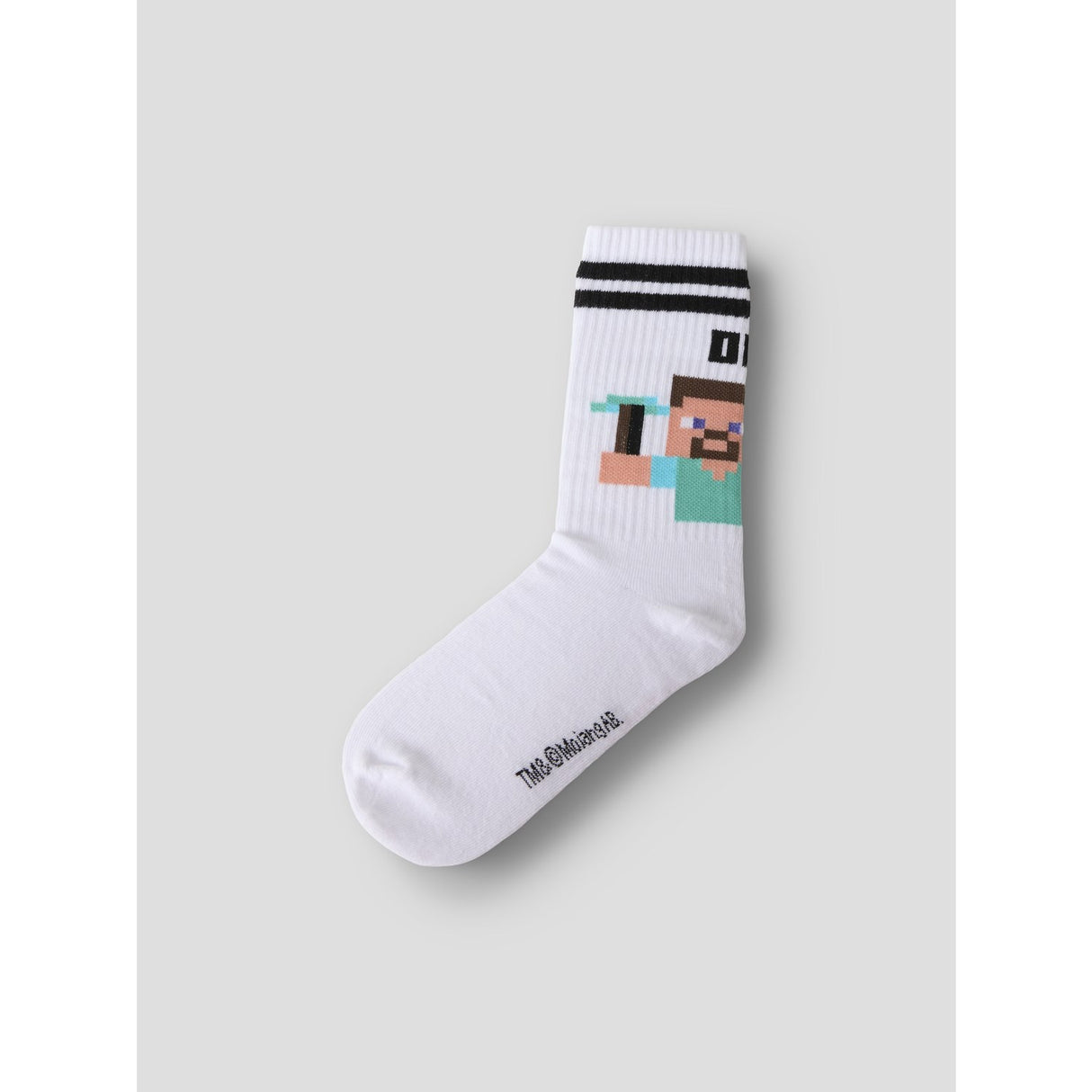Name It Bright White Nkmjakobsen Minecraft 2P Tennissock Bfu