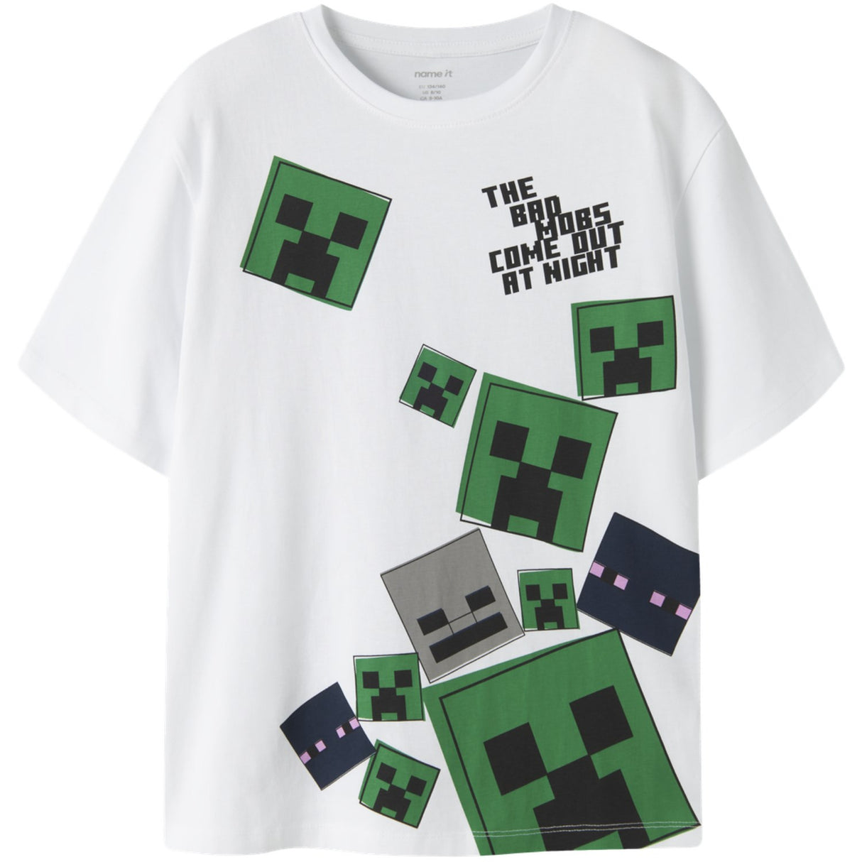 Name It Bright White Nkmjulio Minecraft Ss Nreg Topp Box Bfu