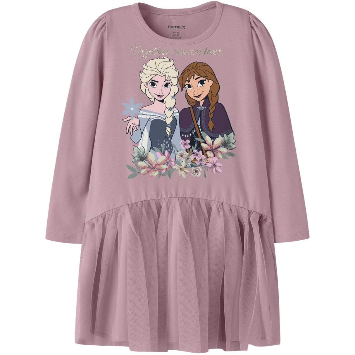 Name It Lilas Nmfjalira Frozen Ls Tyll Klänning Wdi