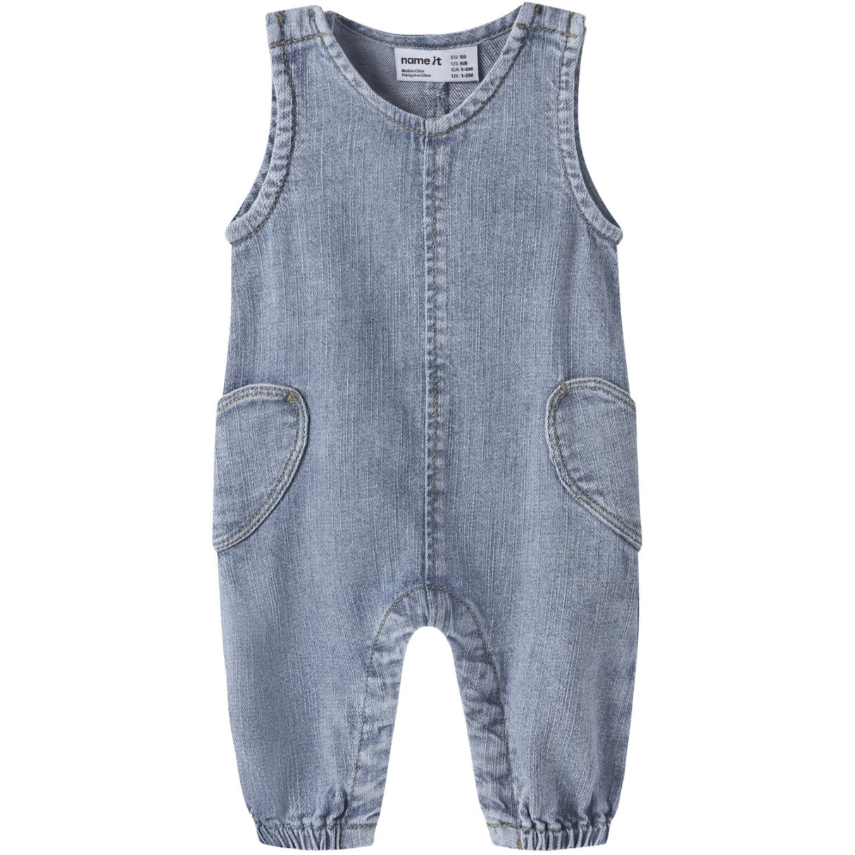 Name It Denim Blue Nbfemmaline Loose Dnm Dräkt 2033-Ve